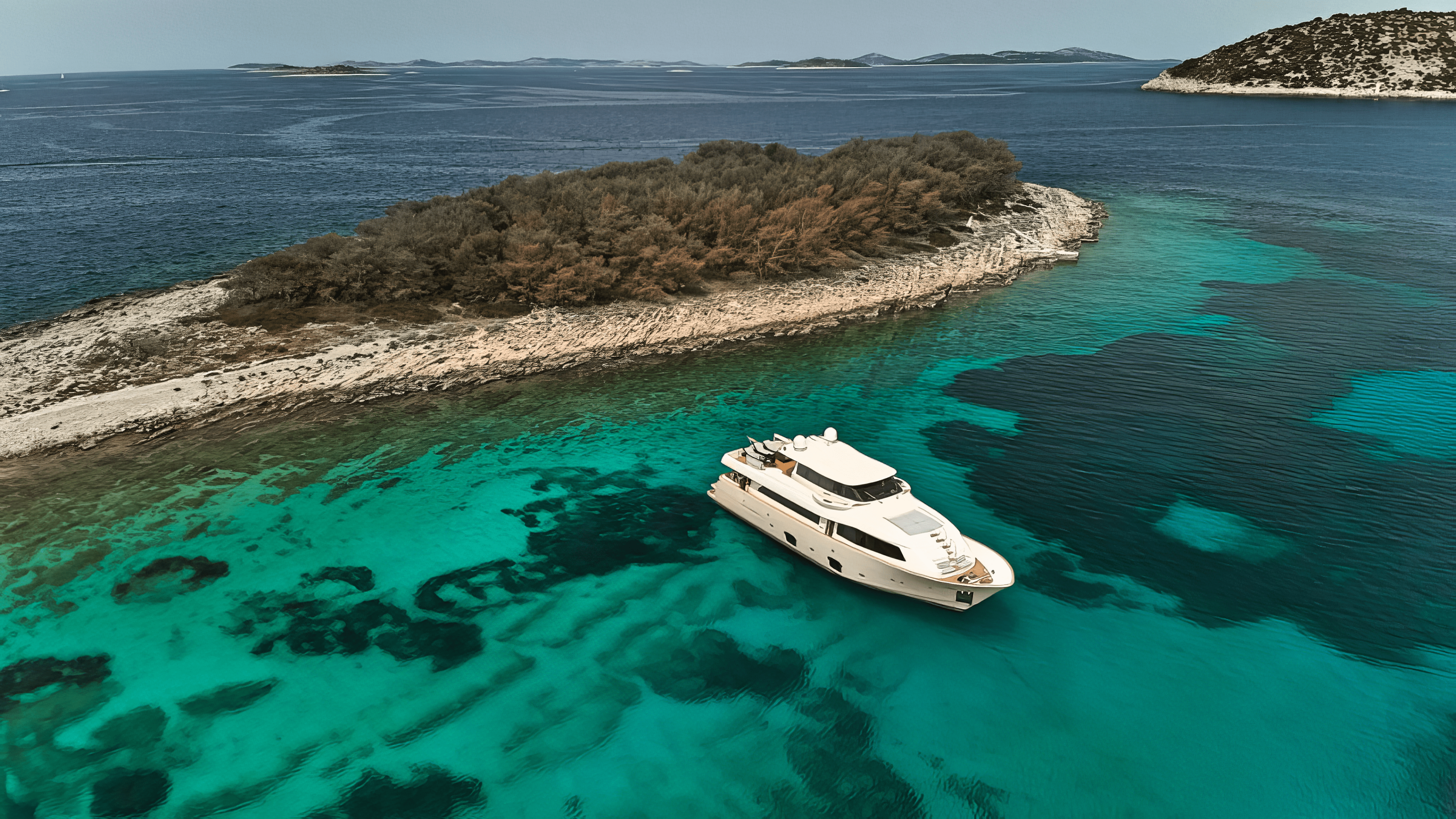 Navetta26FriendsBoat Exterior Aerialview destination bay Croatia1 DubrovnikCharter