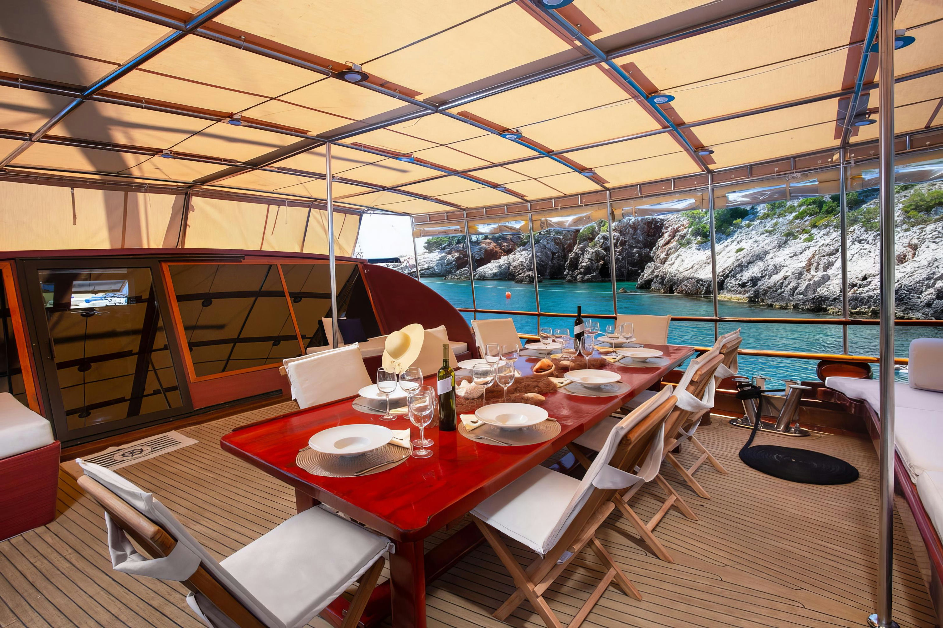 gulet eleganza gulet dubrovnik charter cockpit