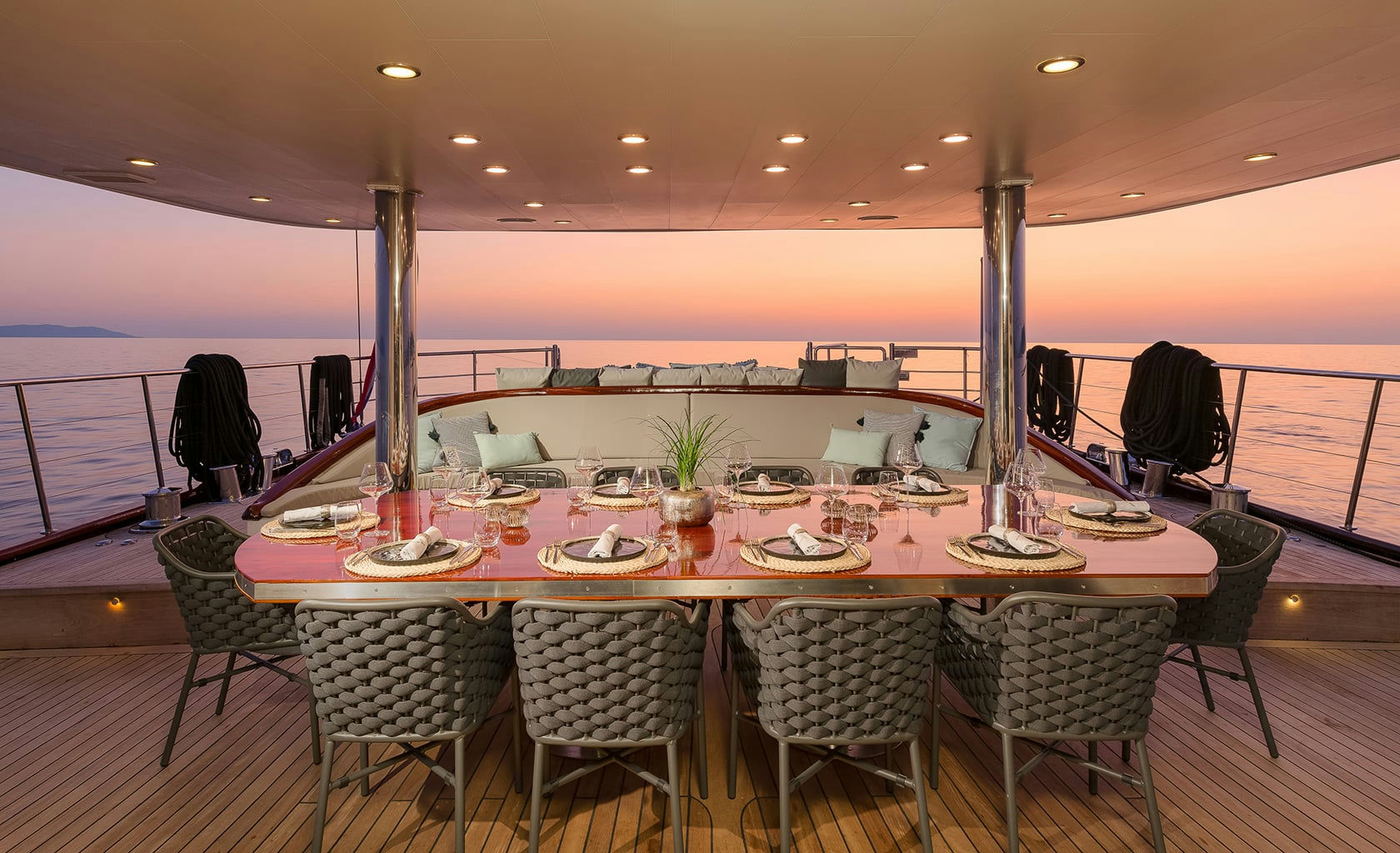 Gulet Dubrovnik Aft deck